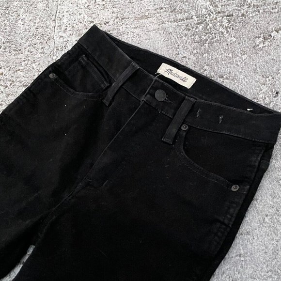 Madewell Women Jeans Black Denim Skinny 10 in High Rise Jeans Size 25 - Picture 11 of 11
